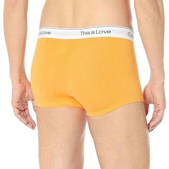 Calvin Klein NB3182800 Men Sz L Orange This is Love Modern Cotton Stretch Trunks - Picture 5 of 5